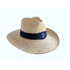 Sombrero de Palma Indiana Jones Rayados Banda Azul Sombrero de Palma Indiana Jones Rayados Banda Azul