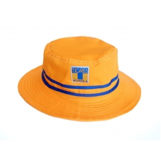 Sombrero playero de caballero amarillo tigres