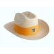Sombrero de Palma Niño Truman Tigres Banda Amarilla